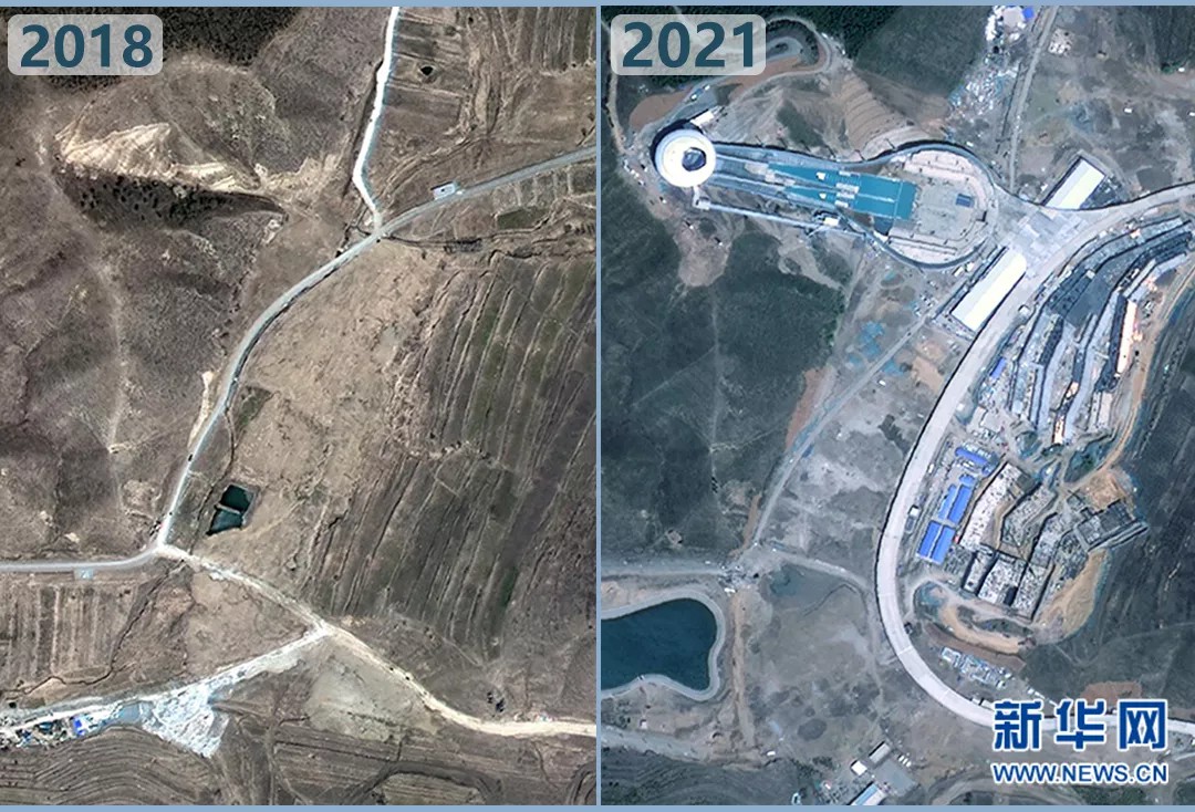 衛(wèi)星見證，這里如何變身“冬奧小城”