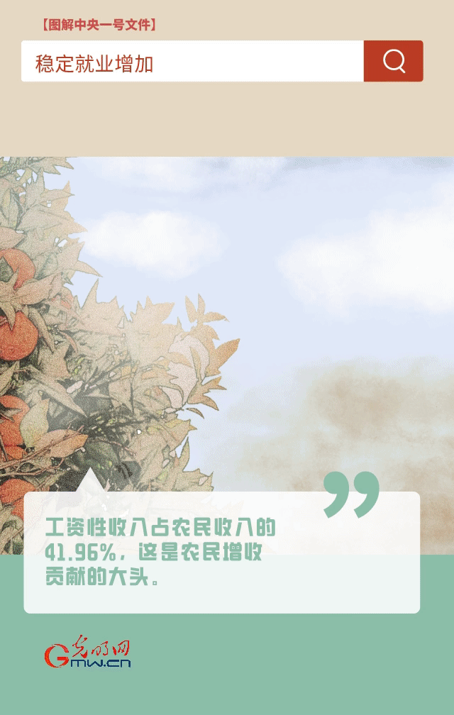 【圖解中央一號文件】“動”漫海報丨今年如何讓農(nóng)民的“錢袋子”鼓起來？