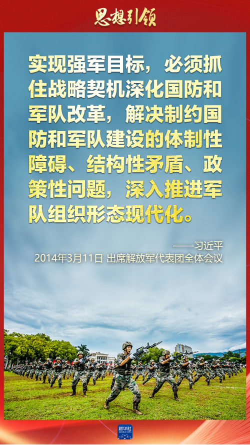 思想引領｜兩會上，習主席這樣談強軍之路