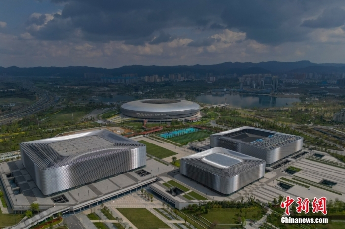 資料圖：航拍成都大運(yùn)會(huì)主場(chǎng)館。<a target='_blank' href='/' _fcksavedurl='/'><p  align=