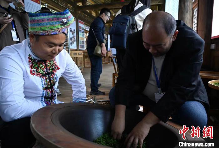 東盟國家媒體記者了解制茶工藝?！堊?攝