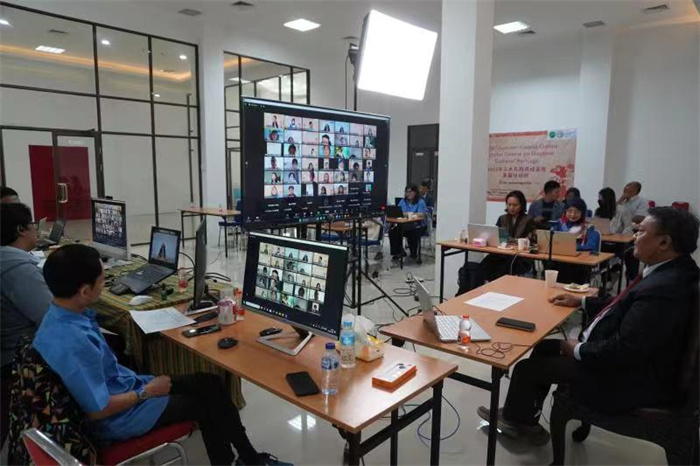 活動(dòng)現(xiàn)場(chǎng)。供圖：印尼三一一大學(xué)孔子學(xué)院