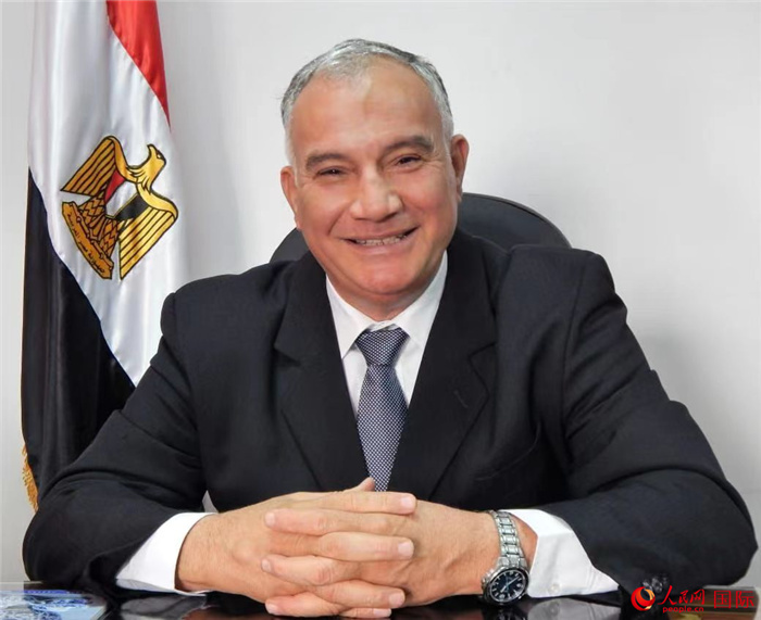 埃及著名國際問題專家哈?！だ懿?。人民網(wǎng)記者 黃培昭攝