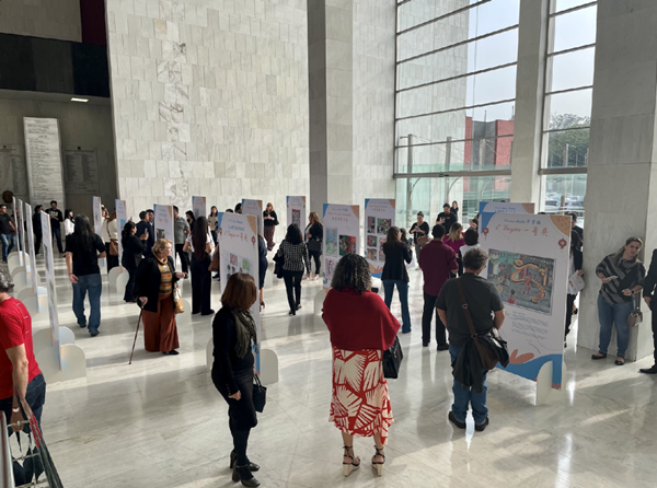 獲獎(jiǎng)作品展現(xiàn)場。中國駐圣保羅總領(lǐng)館供圖