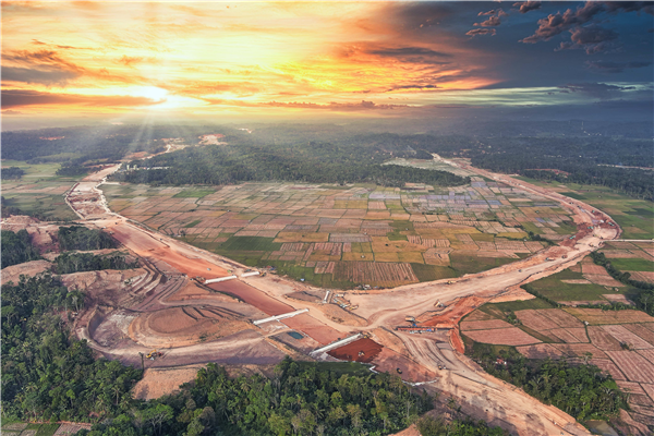 印尼萬丹高速公路項目全景。 中建路橋集團供圖