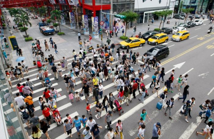 圖為信義商圈。圖片來源：臺(tái)灣“中時(shí)新聞網(wǎng)”。