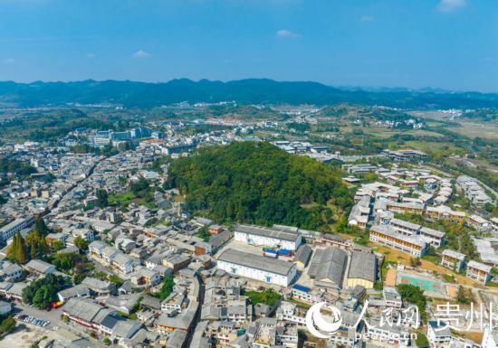 航拍舊州古鎮(zhèn)。人民網(wǎng) 陽茜攝