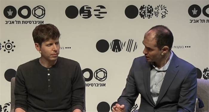 奧特曼和伊利亞在以色列特拉維夫大學(xué)的圓桌分享會。圖源：視頻截圖