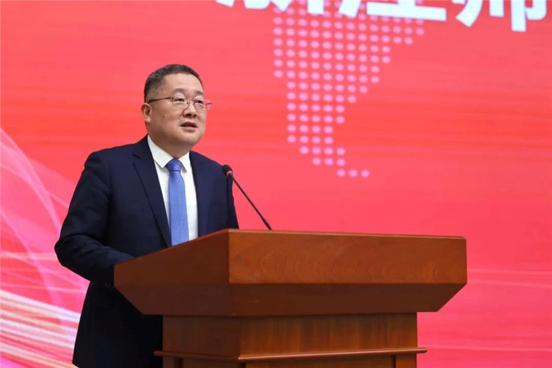 浙江師范大學(xué)黨委書(shū)記鄭孟狀致辭。主辦方供圖
