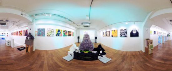 “大衛(wèi)猿”主題展覽現(xiàn)場。（主辦方供圖）