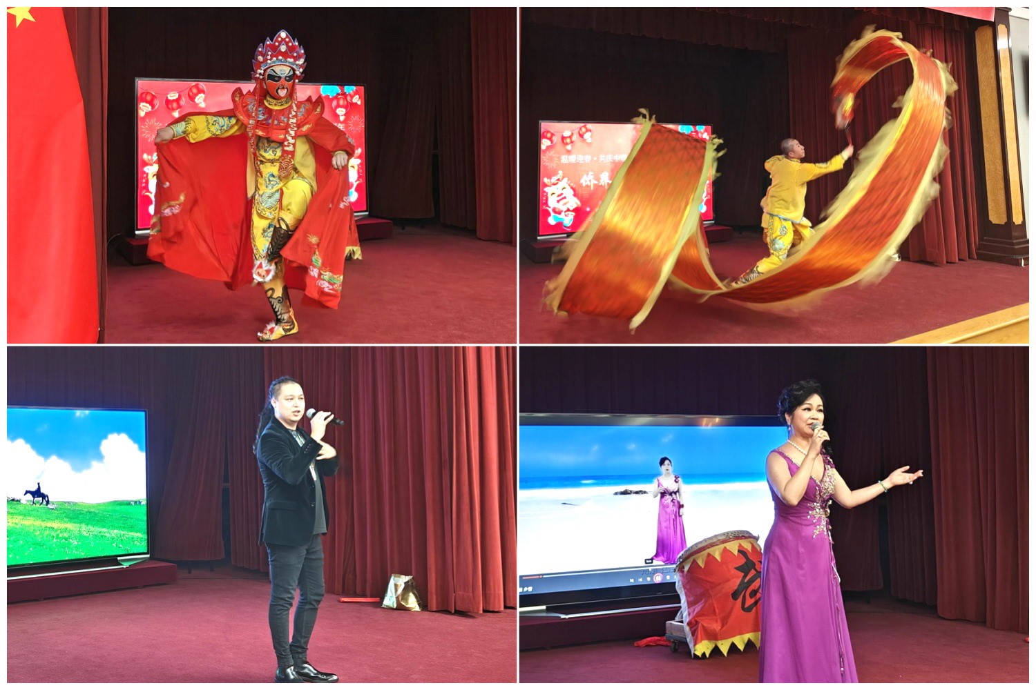 當(dāng)?shù)貎S界知名演員獻(xiàn)上精彩演出。主辦方供圖