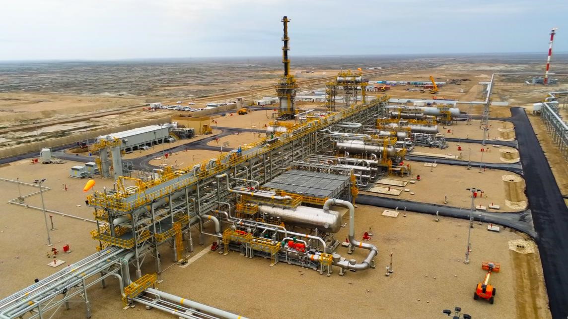 圖為西古爾納-1油田項(xiàng)目一景。中國(guó)石油（伊拉克）西古爾納公司供圖。