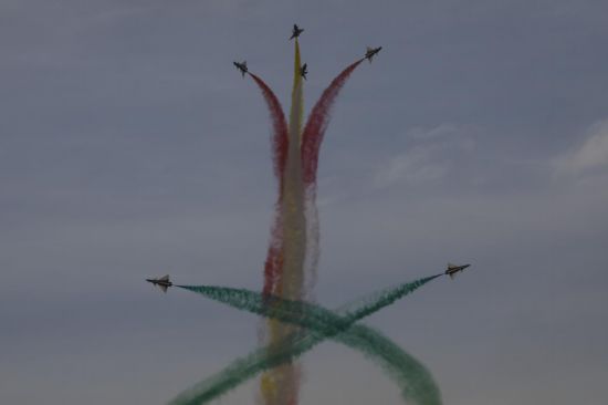 飛行表演現(xiàn)場。王曉東 攝