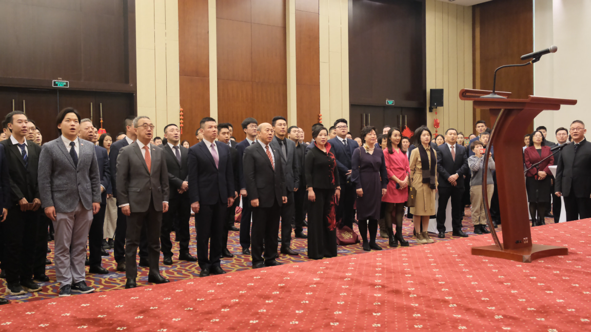 駐白俄羅斯使館2024年新春招待會現(xiàn)場。 駐白俄羅斯使館供圖