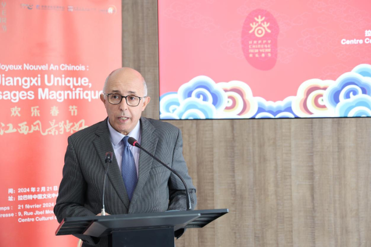 拉巴特文化藝術遺產復興協(xié)會主席德里希致辭。霍晶攝