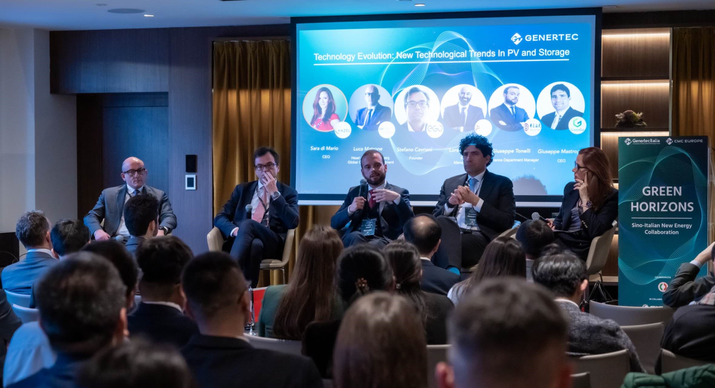 意大利企業(yè)負責人及行業(yè)專家介紹新能源領(lǐng)域發(fā)展經(jīng)驗。主辦方供圖