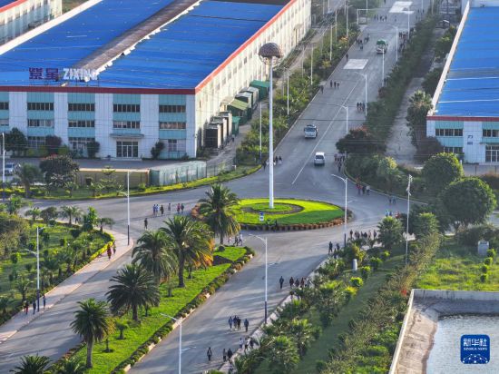 這是2023年10月31日在埃塞俄比亞杜凱姆市拍攝的東方工業(yè)園。 新華社發(fā)（東方工業(yè)園供圖）