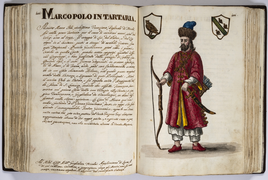 “馬可·波羅的世界”展覽的部分展品。威尼斯市立博物館基金會供圖