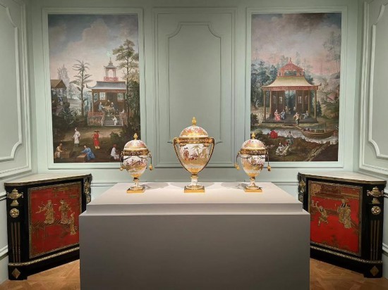 路易十五王后瑪麗·萊什琴斯卡的“中國(guó)人廳”。新華社記者徐壯 攝