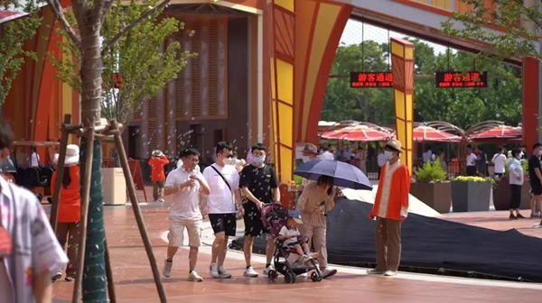 試運(yùn)行中的淮安方特。受訪方供圖