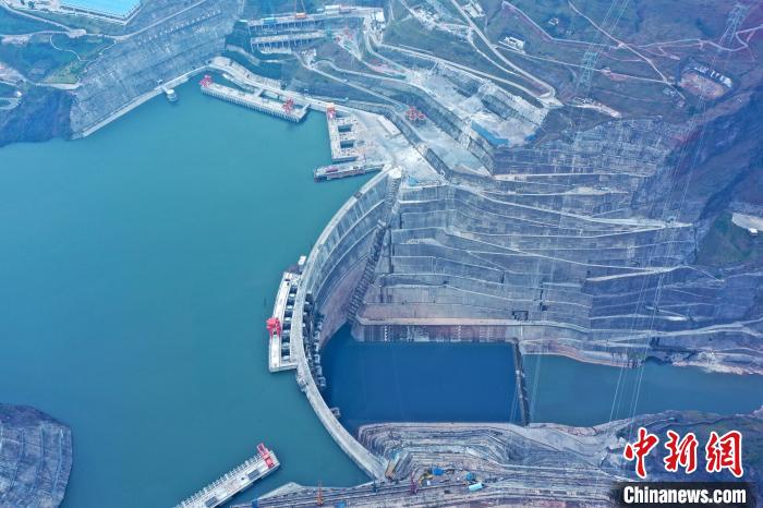 圖為白鶴灘水電站。　水電四局供圖