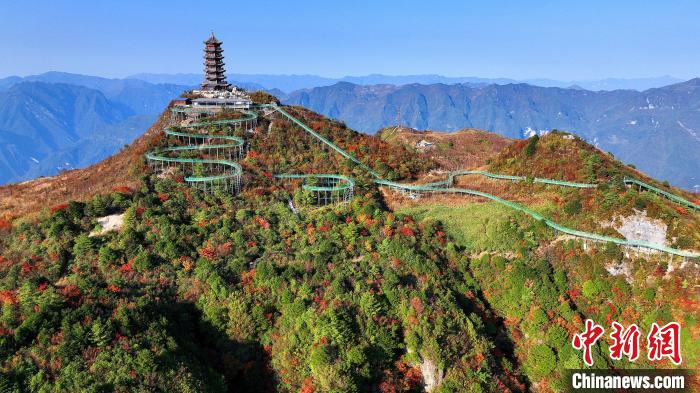 巴山大峽谷彩林迎來最佳觀賞期?！∫κ?攝