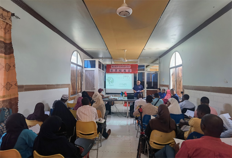 中國(guó)專家組進(jìn)行標(biāo)準(zhǔn)宣貫。專家組供圖