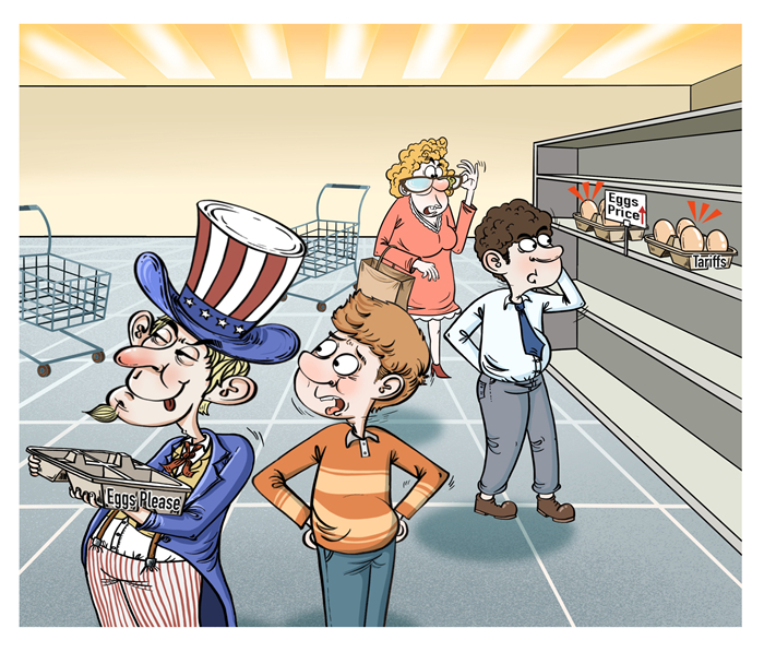 漫畫作者：譚希光（人民網(wǎng)版權(quán)圖片，未經(jīng)授權(quán)請勿轉(zhuǎn)載。）