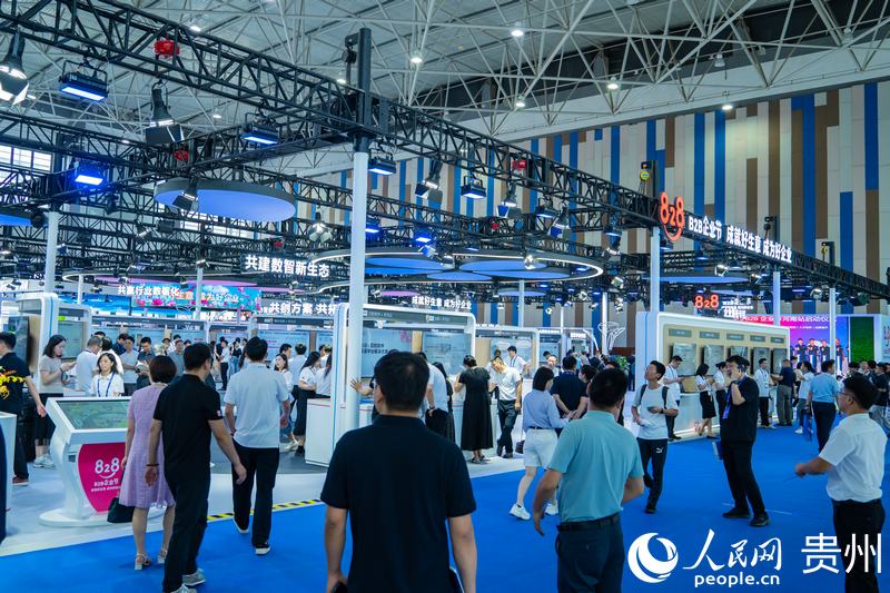 2、2024數(shù)博會共吸引400余家展商參展。人民網(wǎng) 陽茜攝.jpg