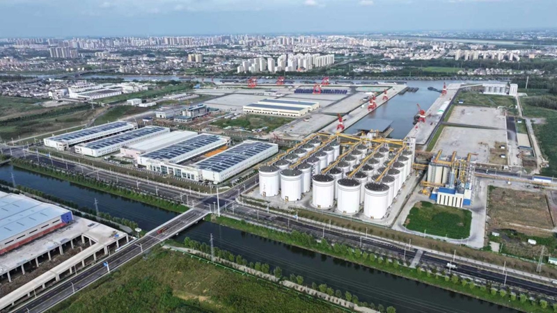 航拍黃碼港產(chǎn)業(yè)園。蔣童攝