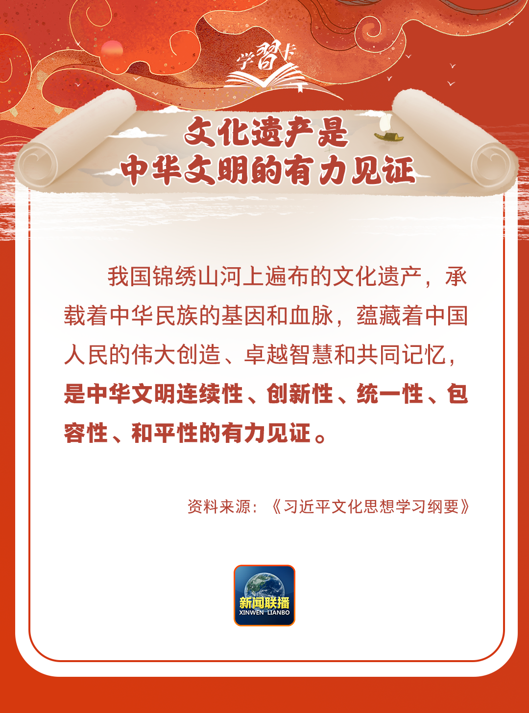 學(xué)習(xí)卡丨守護好中華民族的文化瑰寶！