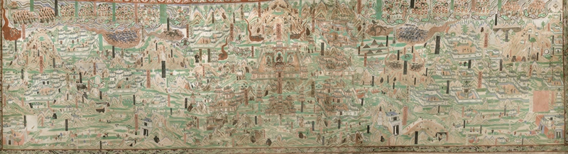 莫高窟第61窟五臺山圖。