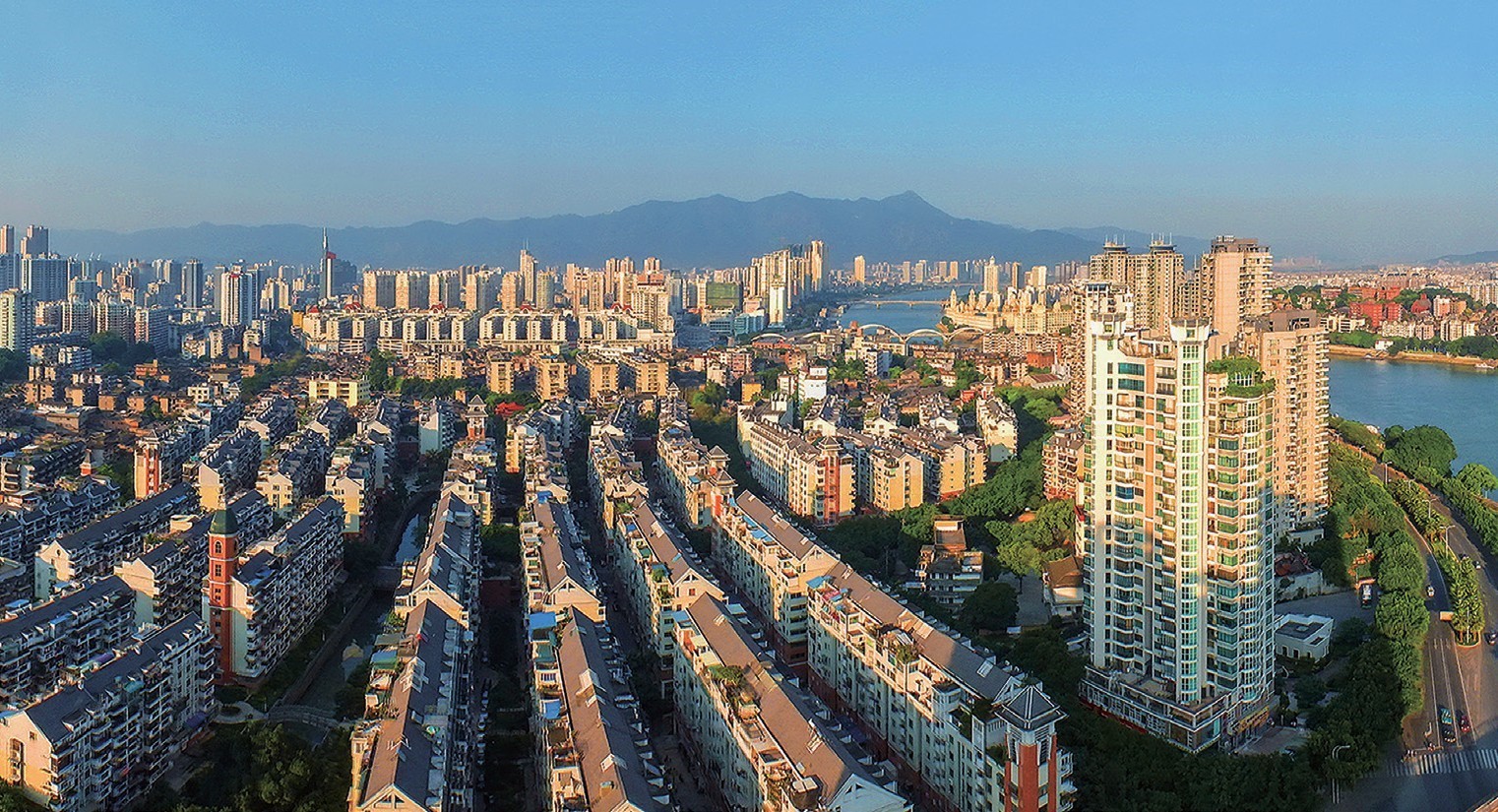 2018年，福州市臺江區(qū)蒼霞新城，高樓拔地而起，舊貌換新顏。