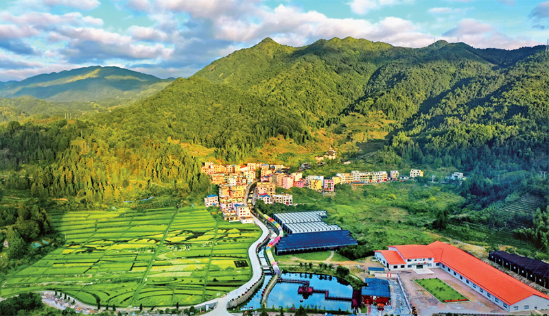 林茂田豐、天藍水清的“七彩”后洋村。 寧德市委宣傳部供圖 （2023年第24期《求是》雜志刊發(fā)）
