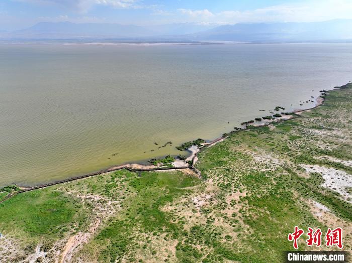 圖為航拍都蘭湖國家濕地公園?！∑钤鲚?攝