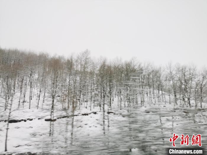 圖為青海青沙山區(qū)域被降雪覆蓋?！?zhí)砀?攝