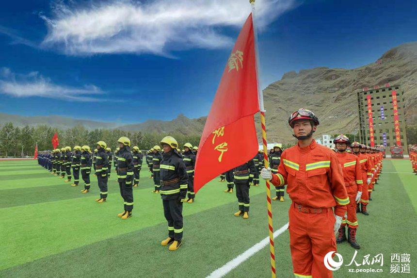 誓師大會現(xiàn)場。 人民網(wǎng) 李海霞 攝