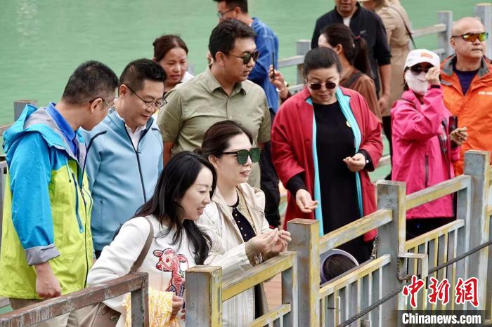 全國(guó)新的社會(huì)階層人士服務(wù)團(tuán)考察林芝巴河鎮(zhèn)生態(tài)保護(hù)項(xiàng)目?！∧岈?shù)┰龉﹫D