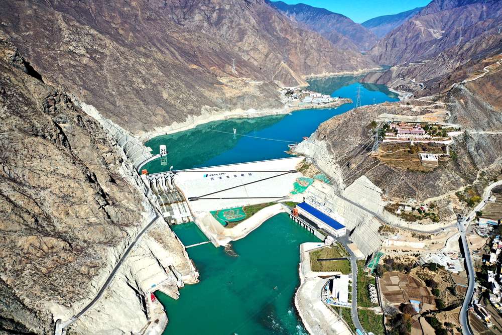 蘇洼龍水電站全景。吳雛音 攝