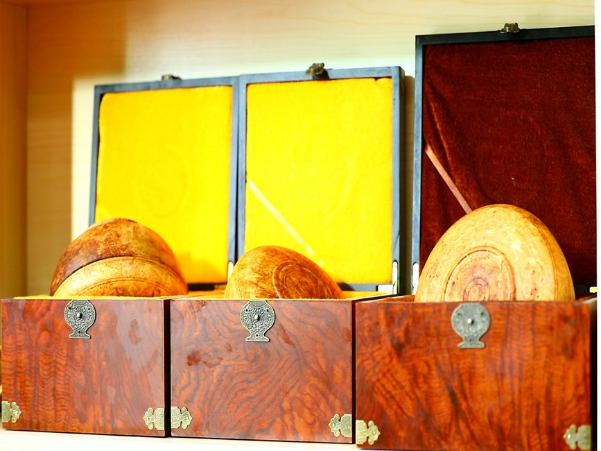 藏地木碗成品。