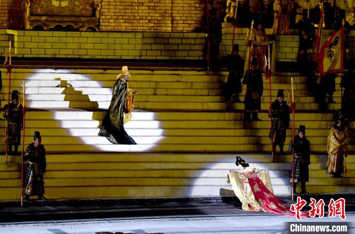 3月17日，西藏拉薩，《文成公主》大型史詩劇演出現(xiàn)場?！±盍?攝