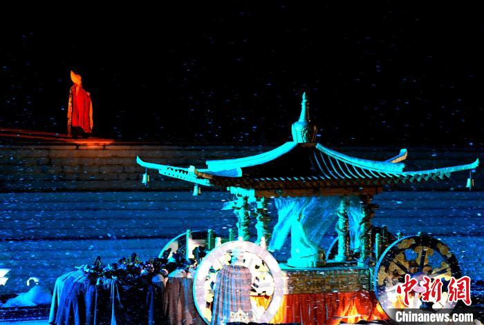 3月17日，西藏拉薩，《文成公主》大型史詩劇演出現(xiàn)場。　李林 攝