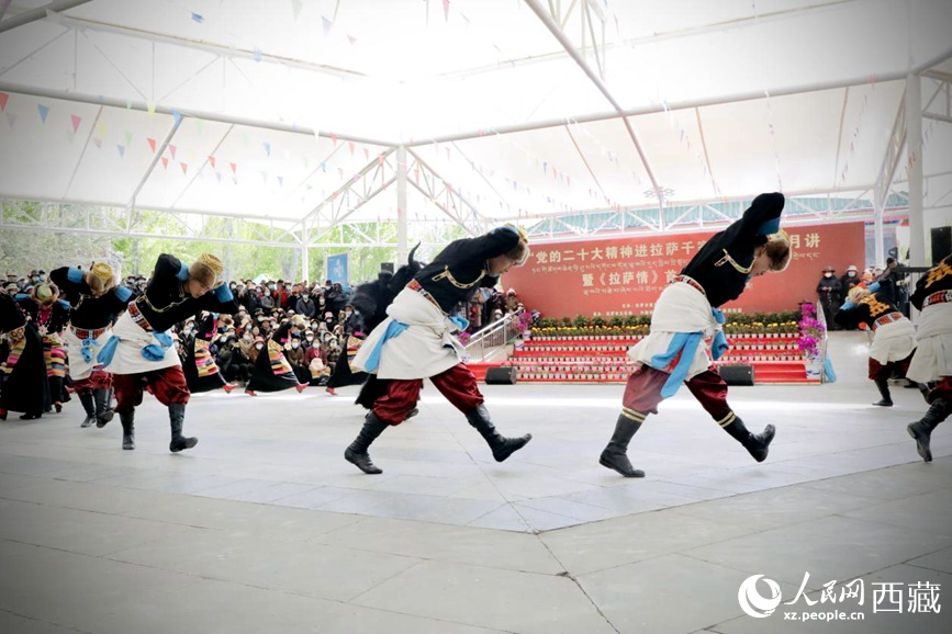 舞蹈《守望青稞》。人民網(wǎng) 次仁羅布攝