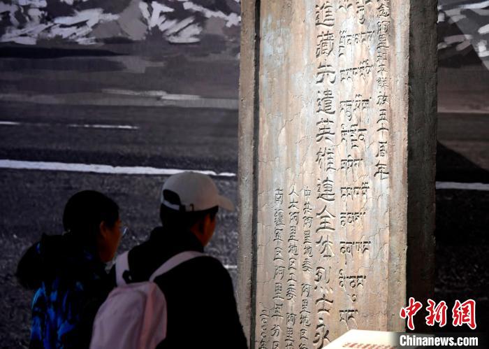 圖為5月18日，觀眾正在欣賞展覽?！±盍?攝