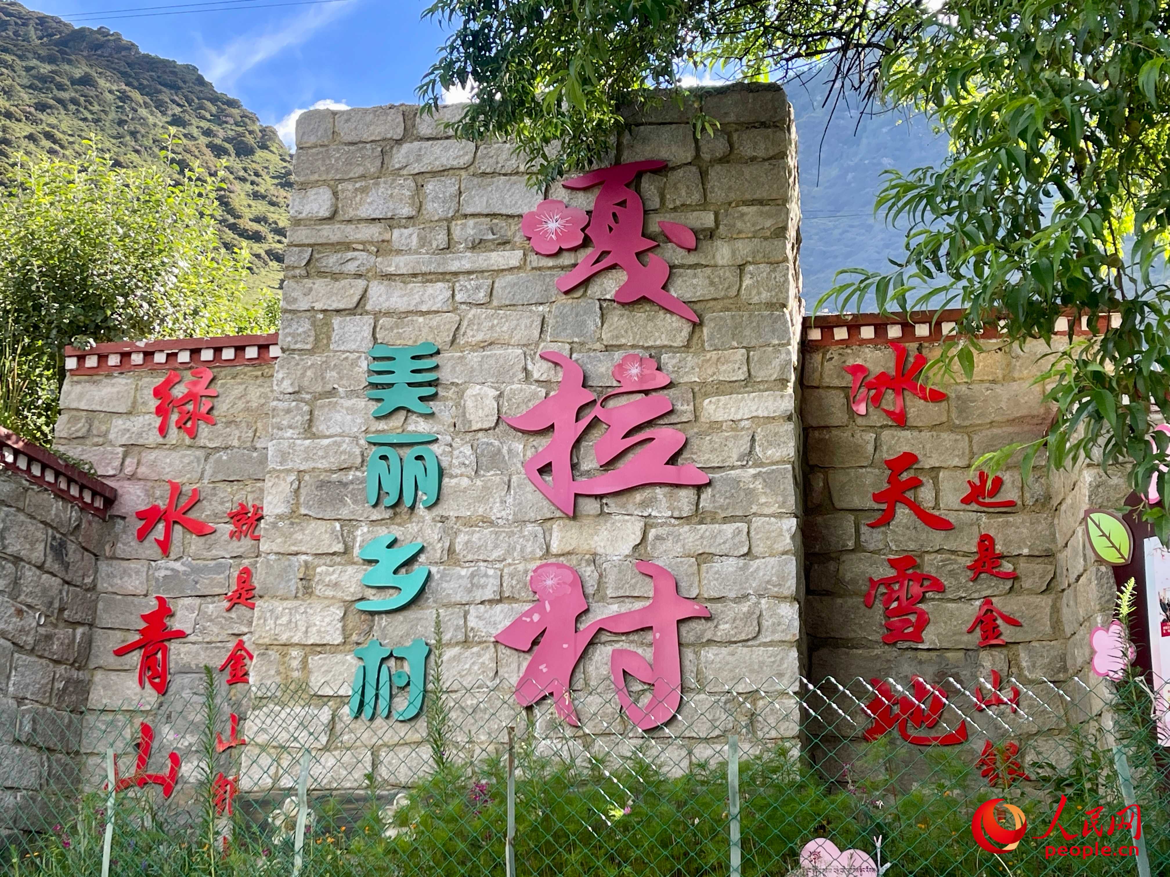 林芝鎮(zhèn)嘎拉村。人民網(wǎng) 周靜圓攝
