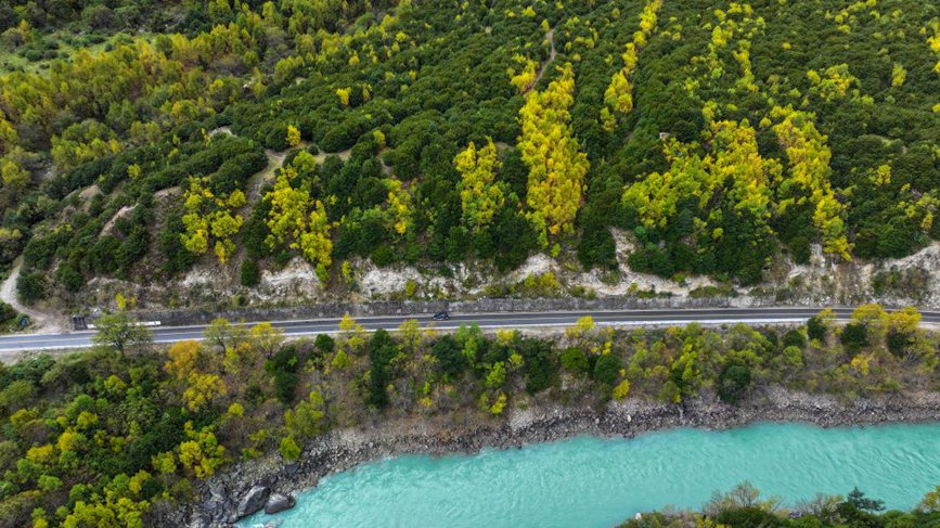 去往墨脫的路上，秋色正明。張澤坤攝