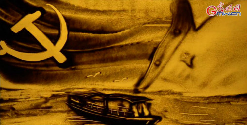 【沙畫】風好正揚帆，起航新時代